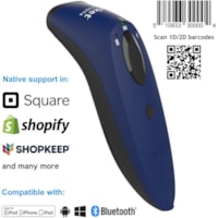 SocketScan® S740, 1D/2D Imager Barcode Scanner, Blue - S740, 1D/2D Imager Barcode Scanner, Blue