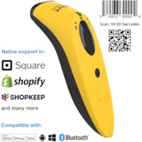 Scanner de code à barre SocketScan S740 Handheld - Sans fil Connectivité - Jaune Socket Mobile - Sans fil Connectivité - 1D, 2D - Imager - Bluetooth - Jaune