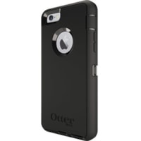 OtterBox Defender Rugged Carrying Case (Holster) Apple iPhone 6, iPhone 6s Smartphone - Black - Dust Resistant Port, Dirt Resistant Port, Lint Resistant Port, Wear Resistant, Knock Resistant, Drop Resistant, Bump Resistant, Tear Resistant, Impact Absorbing, Scrape Resistant Screen Protector, Scratch