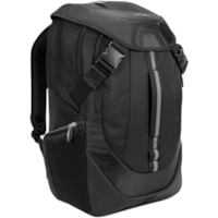 Targus Voyager TSB953GL Carrying Case Rugged (Backpack) for 17" (431.80 mm) to 17.3" (439.42 mm) Notebook - Black - Shock Absorbing - Nylon Body - Shoulder Strap, Trolley Strap, Waist Strap - 21.26" (540 mm) Height x 12.98" (329.69 mm) Width x 6.30" (160.02 mm) Depth - 7.40 gal (28000 mL) Volume Cap