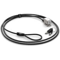 Kensington Keyed Cable Lock for Surface Pro - 5.9 ft (1.80 m) - Keyed Lock - Black, Silver - Carbon Steel - For Notebook