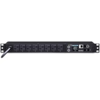 CyberPower PDU31002 Monitored PDU, 100-120V, 20A, 8 NEMA 5-20R Outlets, 1U Rackmount - Monitored - NEMA L5-20P - 8 x NEMA 5-20R - 120 V AC - Network (RJ-45) - 1U - Rack-mountable