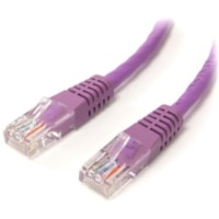 StarTech.com 6 ft Purple Molded Cat5e UTP Patch Cable - Category 5e - 6 ft - 1 x RJ-45 Male - 1 x RJ-45 Male - Purple