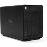 OWC ThunderBay 4 Boîtier pour disque dur SATA/600 - Thunderbolt 3 Interface hôte Bureau - Noir - Baies échangeables à chaud - 4 x Disque dure supporté - 4 x SSD supporté - 4 x Baie Complète - 4 x Baie entre 6,35 et 8,89 centimètres - Aluminium