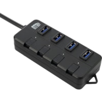 Adesso 4-ports USB 3.0 Hub - USB - External - 4 USB Port(s) - 4 USB 3.0 Port(s) - PC, Mac