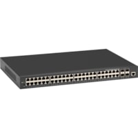 Black Box Gigabit Managed Ethernet Switch - 52-Port - 48 Ports - Manageable - Gigabit Ethernet - 1000Base-X - 2 Layer Supported - Modular - 4 SFP Slots - Optical Fiber, Twisted Pair - Rack-mountable - 1 Year Limited Warranty 