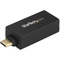 StarTech.com USB C to Gigabit Ethernet Adapter - 1Gbps NIC USB 3.0/3.1 Type C to RJ45 Port/LAN Network Adapter TB3 Compatible/ MacBook Pro - USB C to Gigabit Ethernet adapter securely connects to wired network/LAN w/RJ45 on a USB Type-C or TB3 device - Realtek RTL8153 - USB 3.0/USB 3.1 NIC w/compact