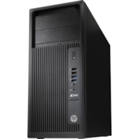 HP Z240 Workstation - 1 x Intel - 8 GB - 256 GB SSD - Tower - Black - Serial ATA/600 Controller - 0, 1 RAID Levels - Gigabit Ethernet