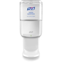 Distributeur de savon/désinfectant PURELL® - Automatique - 1,27 quart (1200 mL) Capacité - Support 4 x C Batterie - Mécanisme de verrouillage, Résistants, Fixation Murale - Blanc - 1 chaque