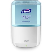 Distributeur de savon/désinfectant PURELL® - Automatique - 1,27 quart (1200 mL) Capacité - Support 4 x C Batterie - Mécanisme de verrouillage, Résistants, Fixation Murale, Sans contact - Blanc - 1 chaque