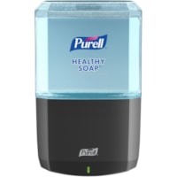 Distributeur de savon/désinfectant PURELL® - Automatique - 1,27 quart (1200 mL) Capacité - Support 4 x C Batterie - Mécanisme de verrouillage, Résistants, Fixation Murale, Sans contact - Graphite - 1 chaque