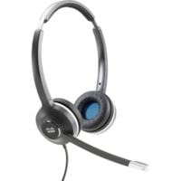 Casque 532 Filaire Sur tête Stéréo Cisco - Stéréo - Déconnexion rapide - Filaire - 90 Ohm - 50 Hz à 18 kHz - Sur tête - Binaural - Supra-aural - Electret, Condensateur, Uni directionnel Microphone - Antibruit