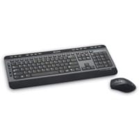 Clavier et souris - 1 chaque Verbatim - USB Type A Sans fil RF - Noir - USB Type A Sans fil RF - Optique - Roulettes avec frein - Noir - Multimédia Raccourci-clavier(s) - AA, AAA - Comptible avec Windows, Mac OS, Linux - 1 chaque