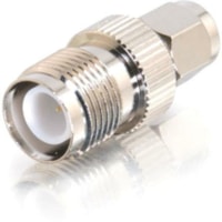 C2G RP-SMA Plug to RP-TNC Jack Adapter - 1 x RP-SMA Antenna Male - 1 x RP-TNC Antenna Female - Silver