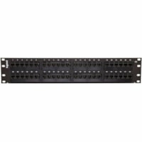 C2G Network Pièce pour panneau 37200 - 48 Port(s) - 48.0 x RJ-45 - 2U Haut - Noir - 19" Grand angle - Montable en rack