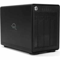 OWC ThunderBay 4 Boîtier pour disque dur SATA/600 - Thunderbolt 3 Interface hôte Bureau - Noir - Baies échangeables à chaud - 4 x Disque dure supporté - 4 x SSD supporté - 4 x Baie Complète - 4 x Baie entre 6,35 et 8,89 centimètres - Aluminium