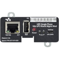 HPE Single Phase 1Gb UPS Network Management Module - 1 x Network (RJ-45) Port(s) - Serial