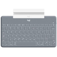 Clavier Keys-To-Go - Sans fil Connectivité - pierre Logitech - Sans fil Connectivité - Bluetooth - Home, Touche "changement d'application" , Recherche, Capture d'écran, Piste précédente/retour, Lecture/Pause, Piste suivante/Avance rapide, Silencieux, Volume Sup&eac