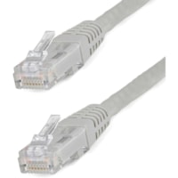 StarTech.com 35ft CAT6 Ethernet Cable - Gray Molded Gigabit - 100W PoE UTP 650MHz - Category 6 Patch Cord UL Certified Wiring/TIA - 35ft Gray CAT6 Ethernet cable delivers Multi Gigabit 1/2.5/5Gbps & 10Gbps up to 160ft - 650MHz - Fluke tested to ANSI/TIA-568-2.D Category 6 - 24 AWG stranded 100% copp