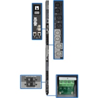 Tripp Lite by Eaton PDU3XEVSRHWA 24-Outlets PDU - Switched - Hardwired - 12 x IEC 60320 C13, 12 x IEC 60320 C19 - 380 V AC, 400 V AC, 415 V AC - Network (RJ-45) - 0U - Vertical - Rack-mountable 