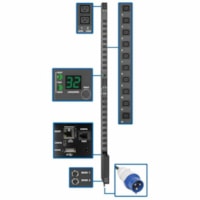 Tripp Lite by Eaton PDUMV32HVNETLX 7.4kW Single-Phase Switched PDU - Switched - 4 x IEC 60320 C19, 20 x IEC 60320 C13 - 230 V AC - Network (RJ-45) - 0U - Vertical - Rack-mountable 