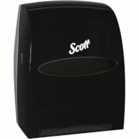 Distributeur de serviettes en papier Essential Scott - Dispenser Noir Sans contact - hauteur de 16,10 po (408,94 mm) x largeur de 12,60 po (320,04 mm) x profondeur de 10,20 po (259,08 mm) - 1 / Carton