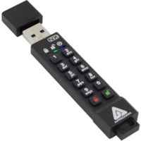 Clé USB Aegis Secure Key 3NX 64 Go USB 3.0 - Noir - 256 bits AES Apricorn - 64 Go - USB 3.0 - Noir - 256 bits AES - 3 Année Garantie - 1