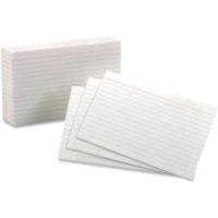 Cartes d'index imprimables - Blanc - Recyclé - 10% Contenu recyclé Oxford - format 4 po (101,60 mm) x 6 po (152,40 mm) - 85 lb (38555,35 g) Poids de Base - Blanc - 100 / emballage