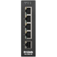 Commutateur Ethernet DIS-100G DIS-100G-5W 5 Ports D-Link - 5 Ports - 2 Couche supportée - Paire torsadée - Bureau, Montage sur rail DIN, Fixation au mur - À vie Garantie limitée