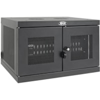 Armoire de chargement CSD32USB Tripp Lite by Eaton - Bureau, Fixation Murale - Acier - Noir - Fonction Sync, Ventilé, Verrouillable, Ventilateur, Cadenas, Thermolaqué, Résistants, Antivol, Résistant aux dommages, Résistant aux rayures, Résistant aux é