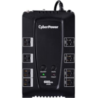 CyberPower CP685AVRG AVR UPS Series - Compact - 8 Hour Recharge - 2 Minute Stand-by - 120 V AC Input - 120 V AC Output - 8 x NEMA 5-15R Receptacle(s)