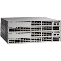 Cisco Catalyst 9300-48T-A Switch - 48 Ports - Manageable - Gigabit Ethernet - 10/100/1000Base-T - 3 Layer Supported - Modular - 350 W Power Consumption - Twisted Pair - 1U - Rack-mountable - Lifetime Limited Warranty