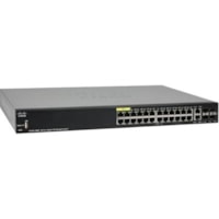 Commutateur Ethernet 350 SG350-28MP 26 Ports Gérable - Gigabit Ethernet - 10/100/1000Base-TX, 1000Base-X - Remis à Neuf Cisco - 26 Ports - Gérable - Gigabit Ethernet - 10/100/1000Base-TX, 1000Base-X - Remis à Neuf - 3 Couche supportée - Modulaire - 4 Emplacements SFP -