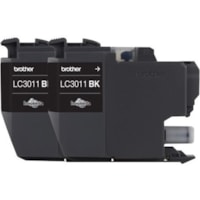 Brother LC30112PKS Original Standard Yield Inkjet Ink Cartridge - Black - 2 / Pack - 200 Pages