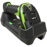 Zebra LI3678-ER Handheld Barcode Scanner Kit - Wireless Connectivity - 1D - Imager - Industrial Green