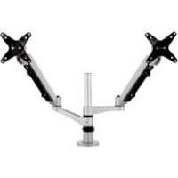 ViewSonic Spring-Loaded Dual Monitor Mounting Arm for Two Monitors up to 27" Each - 2 Display(s) Supported - 27" (685.80 mm) Screen Support - 30.86 lb (13997.86 g) Load Capacity - 75 x 75, 100 x 100 - VESA Mount Compatible