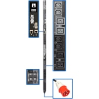 Tripp Lite by Eaton PDU3XEVSR6G30A 24-Outlets PDU - Switched - Hardwired - 12 x IEC 60320 C13, 12 x IEC 60320 C19 - 415 V AC - Network (RJ-45) - 0U - Vertical - Rack-mountable 