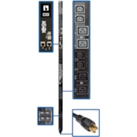 Tripp Lite by Eaton PDU3XEVSR6L2230 24-Outlets PDU - Switched - NEMA L22-30P - 12 x IEC 60320 C13, 12 x IEC 60320 C19 - 415 V AC - Network (RJ-45) - 0U - Vertical - Rack-mountable 