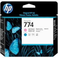 HP 774 Original Inkjet Printhead - Light Magenta, Light Cyan Pack - Inkjet