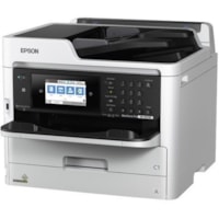 Epson WorkForce Pro WF-M5799 Wireless Inkjet Multifunction Printer-Monochrome-Copier/Fax/Scanner-24 ppm Mono Print-4800x1200 Print-Automatic Duplex Print-250 sheets Input-Color Scanner-1200 Optical Scan-Monochrome Fax-Gigabit Ethernet-Wireless LAN - Copier/Fax/Printer/Scanner - 24 ppm Mono Print - 4