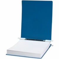 ACCO ACCOHide Data Binders - 67P Blue, 9-1/2" x 11" Sheet Size, 9" Center - 6" Binder Capacity - 9 1/2" x 11" Sheet Size - Fastener(s): Post - Poly, Metal, Nylon - Blue - 1.60 oz (45.36 g) - Recycled - Durable, Water Proof, Embossed, Crack Resistant, Rip Resistant, Retractable Filing Hooks, Punched