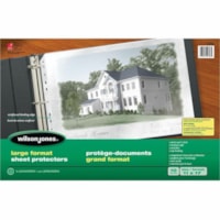 Wilson Jones Large Format Sheet Protectors 10/pack - For 11" x 17" Sheet - Top Loading - 10 / Pack