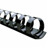 GBC CombBind Binding Spines - 19-hole Black 100 pieces - 1.5" (38.1 mm) Maximum Capacity - 330 x Sheet Capacity - For Letter 8 1/2" (215.90 mm) x 11" (279.40 mm) Sheet - Black - Plastic - 100 / Box