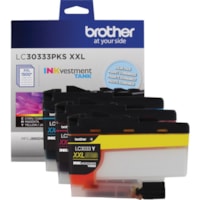 Brother LC30333PKS Original Inkjet Ink Cartridge - Magenta, Yellow, Cyan - 1 Pack - 1500 Pages Cyan, 1500 Pages Magenta, 1500 Pages Yellow