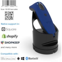 Socket Mobile SocketScan® S740, Universal Barcode Scanner, Blue & Black Dock - Wireless Connectivity - 19.50" (495.30 mm) Scan Distance - 1D, 2D - Imager - Bluetooth - Blue