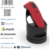 Scanner de code à barre SocketScan S740 Handheld - Sans fil Connectivité - Rouge, Noir Socket Mobile - Sans fil Connectivité - 19,50 po (495,30 mm) Distance de lecture - 1D, 2D - Imager - Bluetooth - Rouge, Noir