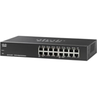 Cisco SG110-16HP Ethernet Switch - 16 Ports - 10/100/1000Base-T - Refurbished - 2 Layer Supported - Twisted Pair - Wall Mountable, Rack-mountable