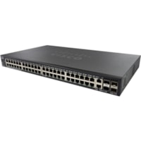 Cisco SG350X-48 Layer 3 Switch - 50 Ports - Manageable - Gigabit Ethernet - 10/100/1000Base-T - Refurbished - 3 Layer Supported - Modular - Twisted Pair, Optical Fiber - Rack-mountable