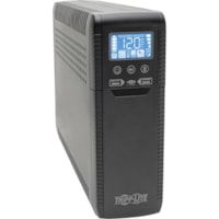 Onduleur ligne interactive ECO1500LCD - 1,44 kVA/900 W Tripp Lite by Eaton - Tour - AVR - 7 Heure Rechargeable - 3 Minute(s) Veille - 120 V AC Entrée - 110 V AC, 115 V AC, 120 V AC Sortie - Monophasé - 10 x NEMA 5-15R - 5 x Sortie batterie/surtension