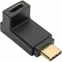 Tripp Lite by Eaton U420-000-F-UD USB-C to C Adapter (M/F) - 1 x Type C USB 3.1 USB Male - 1 x Type C USB 3.1 USB Female - Gold Connector - Gold Contact - Black